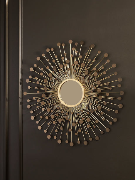 Morwenna Bronze/Gold Finish Accent Mirror by Ashley at Eve Furniture