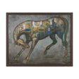 Mosaic Horse I by Mercana Studio a Hand Embellished Textured Framed Canvas by Mercana at Eve Furniture