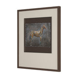 Mosaic Horse II by Mercana Studio a Hand Embellished Framed Art Print Matted under Glass by Mercana at Eve Furniture