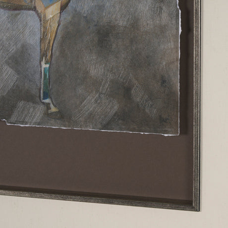 Mosaic Horse II by Mercana Studio a Hand Embellished Framed Art Print Matted under Glass by Mercana at Eve Furniture