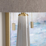 Moselle Taupe/Gold Table Lamp by Crestview at Eve Furniture