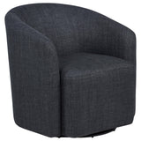 Mossbrook Anthracite Upholstered Swivel Accent Chair by Coaster at Eve Furniture