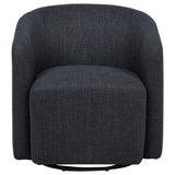 Mossbrook Anthracite Upholstered Swivel Accent Chair by Coaster at Eve Furniture