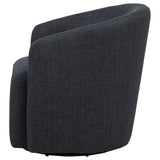Mossbrook Anthracite Upholstered Swivel Accent Chair by Coaster at Eve Furniture