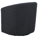 Mossbrook Anthracite Upholstered Swivel Accent Chair by Coaster at Eve Furniture