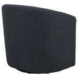 Mossbrook Anthracite Upholstered Swivel Accent Chair by Coaster at Eve Furniture