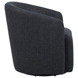 Mossbrook Anthracite Upholstered Swivel Accent Chair by Coaster at Eve Furniture