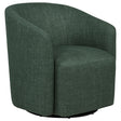 Mossbrook Green Upholstered Swivel Accent Chair by Coaster at Eve Furniture