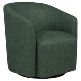 Mossbrook Green Upholstered Swivel Accent Chair by Coaster at Eve Furniture