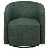 Mossbrook Green Upholstered Swivel Accent Chair by Coaster at Eve Furniture