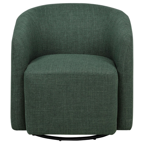 Mossbrook Green Upholstered Swivel Accent Chair by Coaster at Eve Furniture