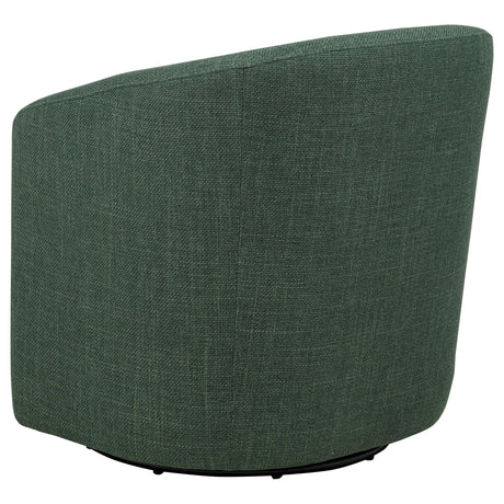 Mossbrook Green Upholstered Swivel Accent Chair by Coaster at Eve Furniture