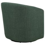Mossbrook Green Upholstered Swivel Accent Chair by Coaster at Eve Furniture