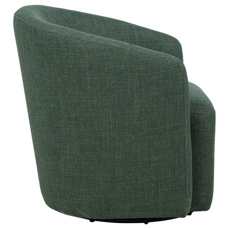 Mossbrook Green Upholstered Swivel Accent Chair by Coaster at Eve Furniture