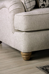 Mossley Ivory Sofa & Loveseat by Furniture of America at Eve Furniture