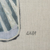 Moth Blue I by Mercana Studio a Hand Embellished Textured Canvas by Mercana at Eve Furniture