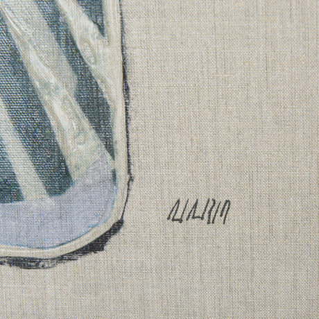 Moth Blue I by Mercana Studio a Hand Embellished Textured Canvas by Mercana at Eve Furniture