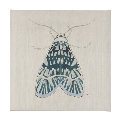 Moth Blue I by Mercana Studio a Hand Embellished Textured Canvas by Mercana at Eve Furniture