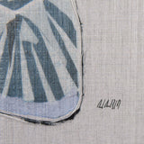 Moth Blue I by Mercana Studio a Hand Embellished Textured Framed Art Print by Mercana at Eve Furniture