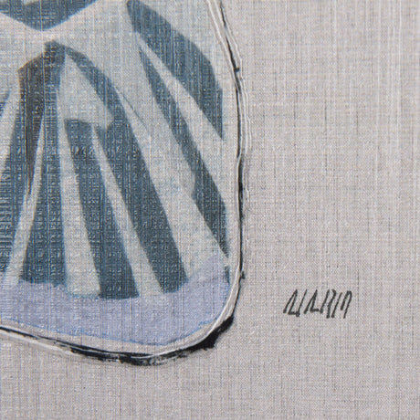 Moth Blue I by Mercana Studio a Hand Embellished Textured Framed Art Print by Mercana at Eve Furniture