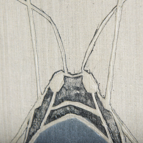 Moth Blue II by Mercana Studio a Hand Embellished Textured Canvas by Mercana at Eve Furniture