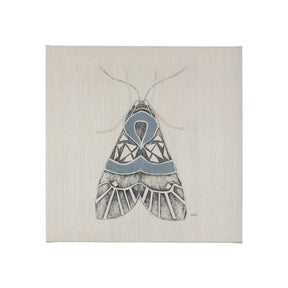 Moth Blue II by Mercana Studio a Hand Embellished Textured Canvas by Mercana at Eve Furniture