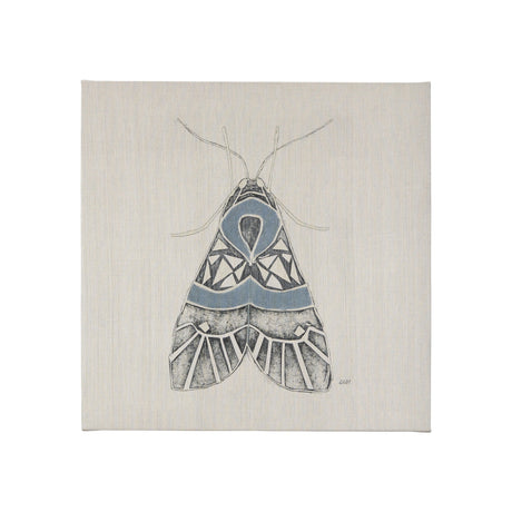 Moth Blue II by Mercana Studio a Hand Embellished Textured Canvas by Mercana at Eve Furniture