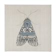 Moth Blue II by Mercana Studio a Hand Embellished Textured Canvas by Mercana at Eve Furniture
