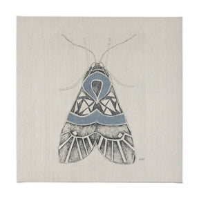 Moth Blue II by Mercana Studio a Hand Embellished Textured Canvas by Mercana at Eve Furniture