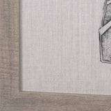 Moth Blue II by Mercana Studio a Hand Embellished Textured Framed Art Print by Mercana at Eve Furniture