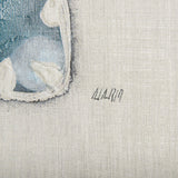 Moth Blue III by Mercana Studio a Hand Embellished Textured Canvas by Mercana at Eve Furniture