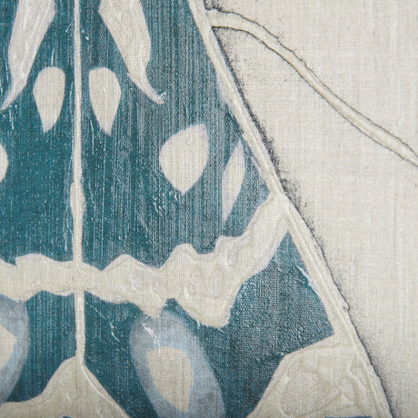 Moth Blue III by Mercana Studio a Hand Embellished Textured Canvas by Mercana at Eve Furniture