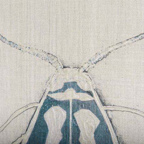 Moth Blue III by Mercana Studio a Hand Embellished Textured Canvas by Mercana at Eve Furniture
