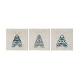 Moth Blue III by Mercana Studio a Hand Embellished Textured Canvas by Mercana at Eve Furniture
