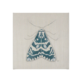 Moth Blue III by Mercana Studio a Hand Embellished Textured Canvas by Mercana at Eve Furniture
