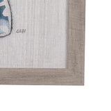 Moth Blue III by Mercana Studio a Hand Embellished Textured Framed Art Print by Mercana at Eve Furniture