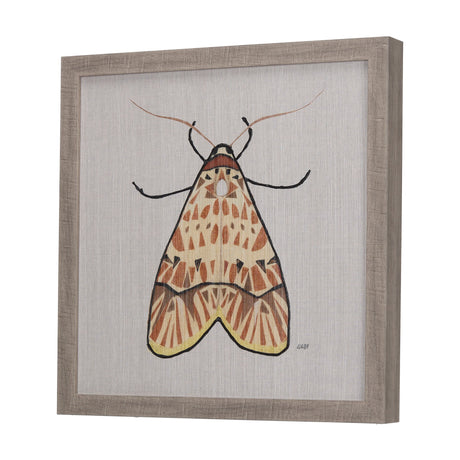 Moth I by Mercana Studio a Hand Embellished Textured Framed Art Print by Mercana at Eve Furniture