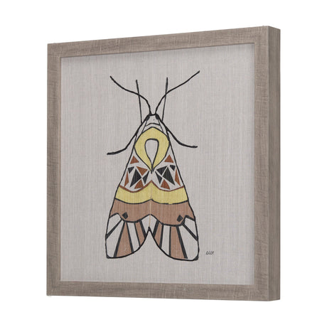 Moth II by Mercana Studio a Hand Embellished Textured Framed Art Print by Mercana at Eve Furniture