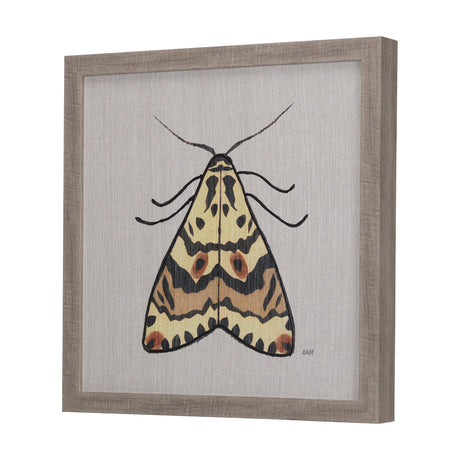 Moth III by Mercana Studio a Hand Embellished Textured Framed Art Print by Mercana at Eve Furniture