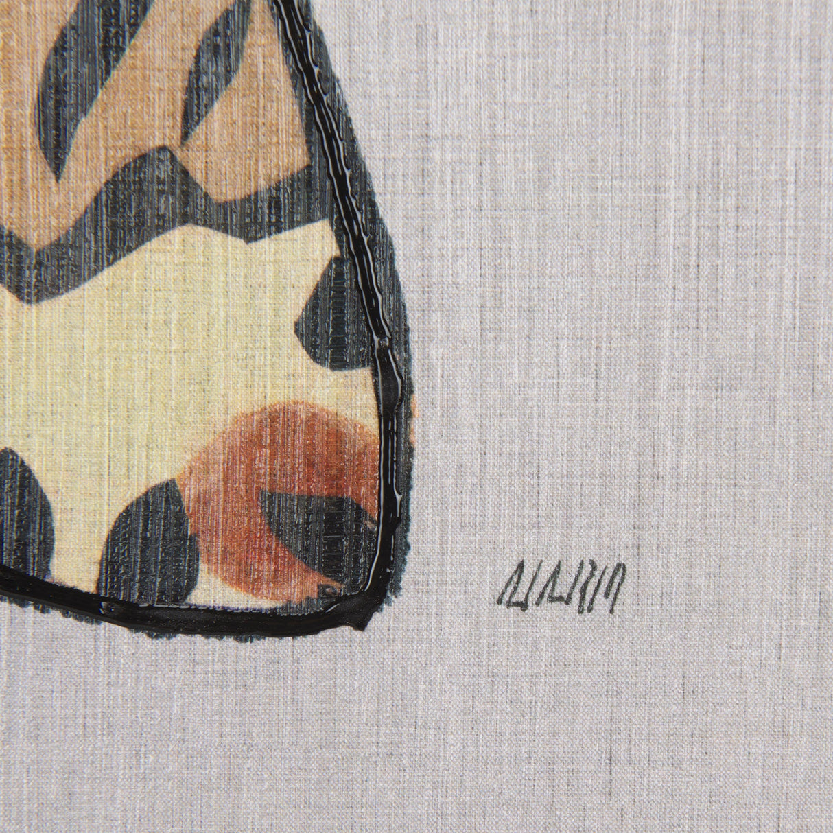Moth III by Mercana Studio a Hand Embellished Textured Framed Art Print by Mercana at Eve Furniture