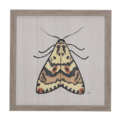 Moth III by Mercana Studio a Hand Embellished Textured Framed Art Print by Mercana at Eve Furniture