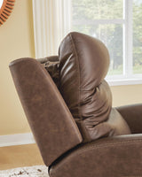 Motion-Max Saddle Swivel Glider Power Recliner by Ashley at Eve Furniture