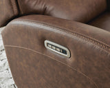 Motion-Max Saddle Swivel Glider Power Recliner by Ashley at Eve Furniture