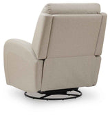 Motion-Max Stonewash Swivel Glider Power Recliner by Ashley at Eve Furniture