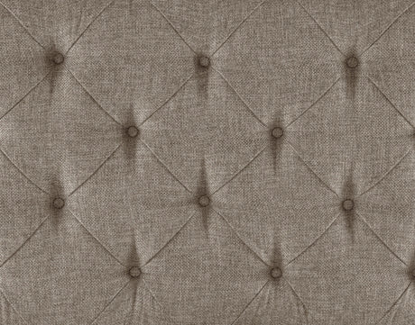 Motsinger Brown King Upholstered Panel Bed by Homelegance at Eve Furniture