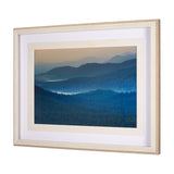 Mountain Fade by Staffan Widstrand a Hand Embellished Textured Framed Art Photo Matted under Glass by Mercana at Eve Furniture