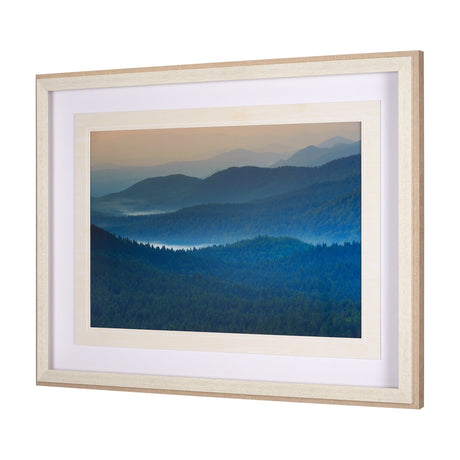 Mountain Fade by Staffan Widstrand a Hand Embellished Textured Framed Art Photo Matted under Glass by Mercana at Eve Furniture