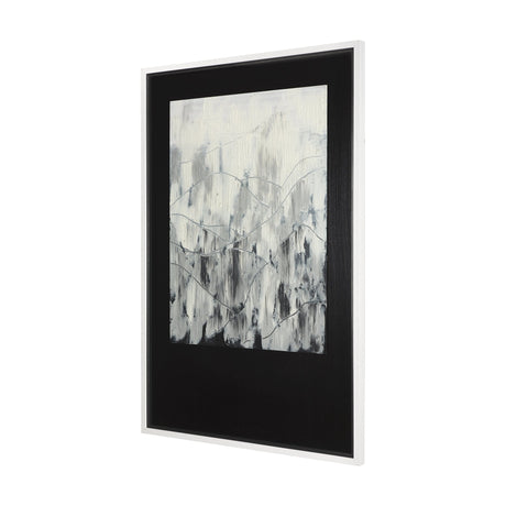 Mountain Shades I by Mercana Studio a Hand Embellished Textured Framed Art Print Matted under Glass by Mercana at Eve Furniture