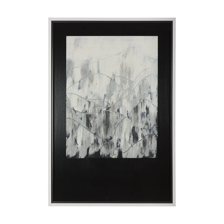 Mountain Shades I by Mercana Studio a Hand Embellished Textured Framed Art Print Matted under Glass by Mercana at Eve Furniture