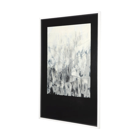 Mountain Shades II by Mercana Studio a Hand Embellished Textured Framed Art Print Matted under Glass by Mercana at Eve Furniture